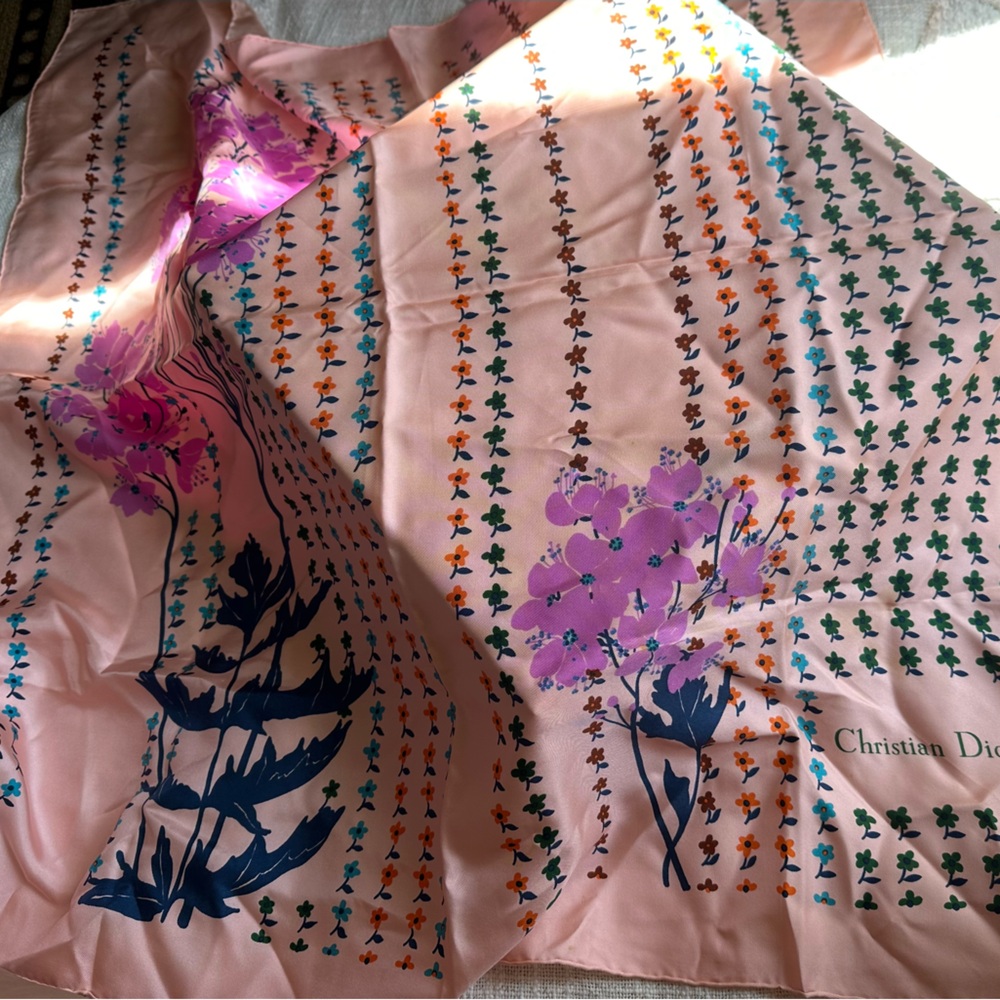 Christian Dior silk scarf